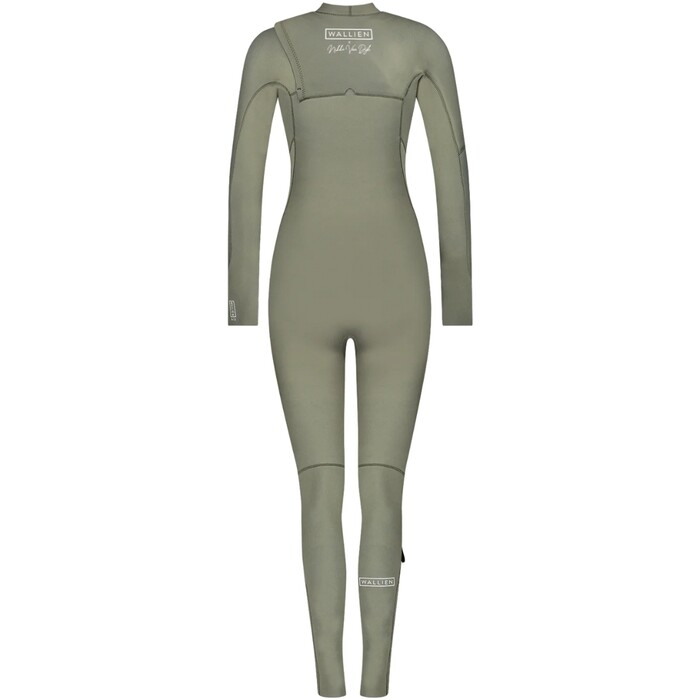 2024 Wallien Womens Nikki van Dijk 3/2mm Chest Zip Wetsuit 101008003 - Moon